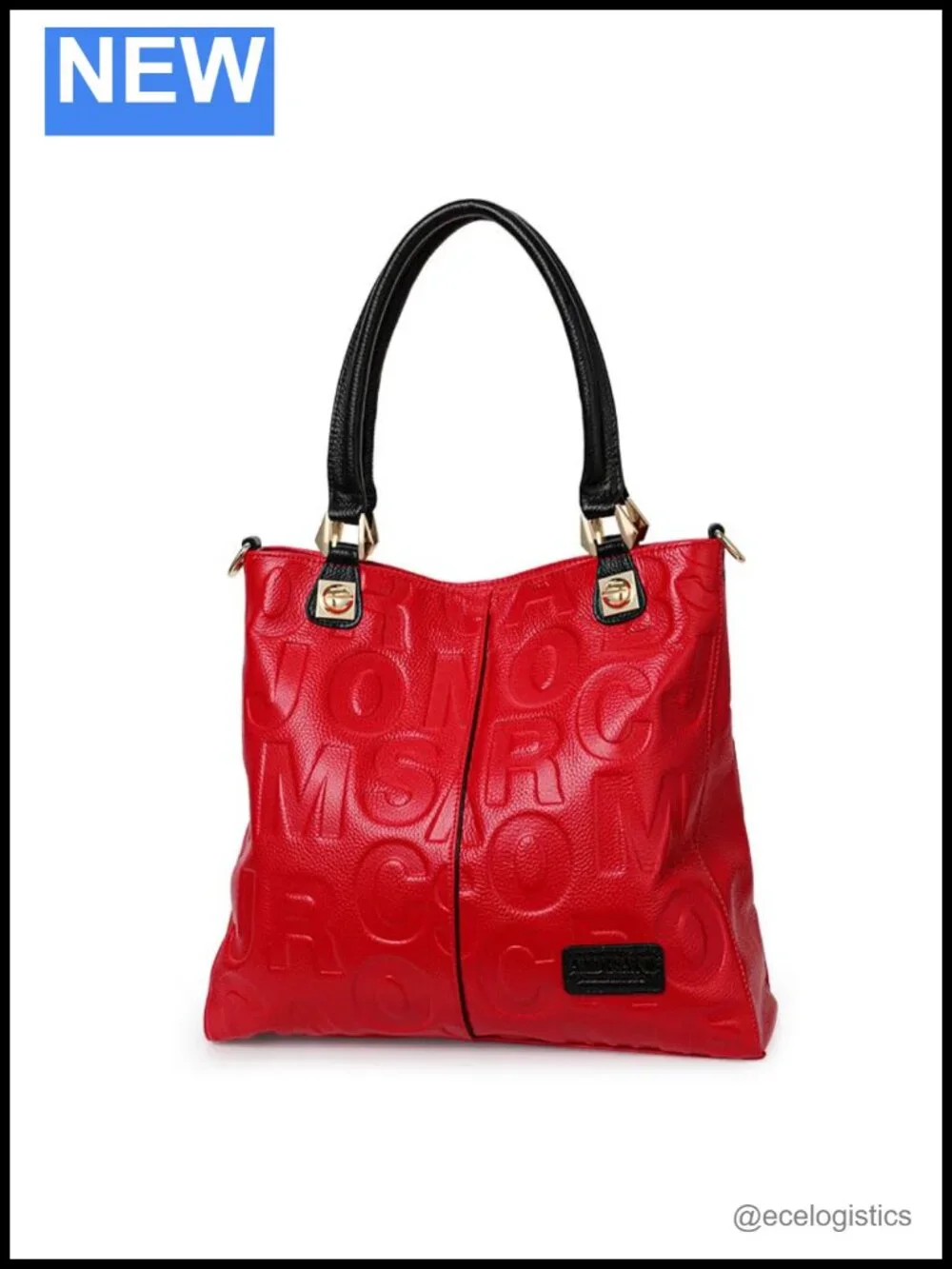 AIDRANI Women Cowhide Leather Bucket Shoulder Bag Handbag